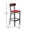 Flash Furniture Red Vinyl Barstool with Walnut Wood Back, 2PK 2-XU-DG6V6RDV-WAL-GG - alternate 8
